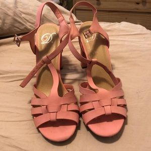 Baby pink heels